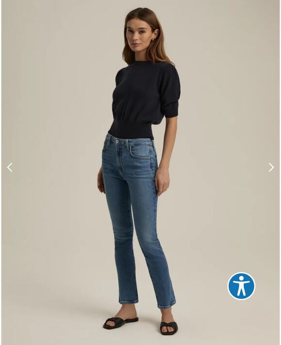Favorite Daughter Denim - FAVORITE DAUGHTER The Erin High Rise Slim Straight classic denim jeans 32